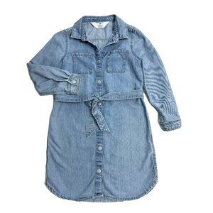 H&M Denim Shirt Dress for girls Size 6x